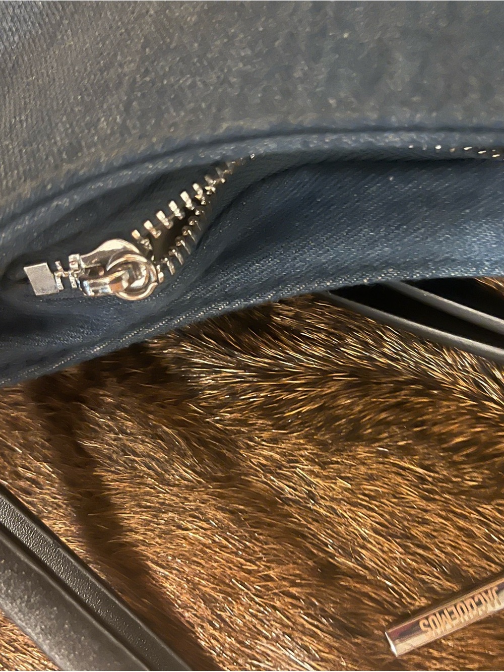 Jacquemus Blue Denim Crescent Shoulder Bag - Picture 9 of 9